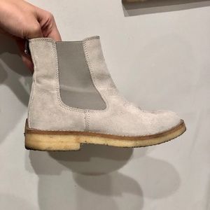 Garment Project Gray Suede Chelsea Boots